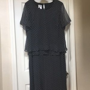 Lovely black and white polka dot dress